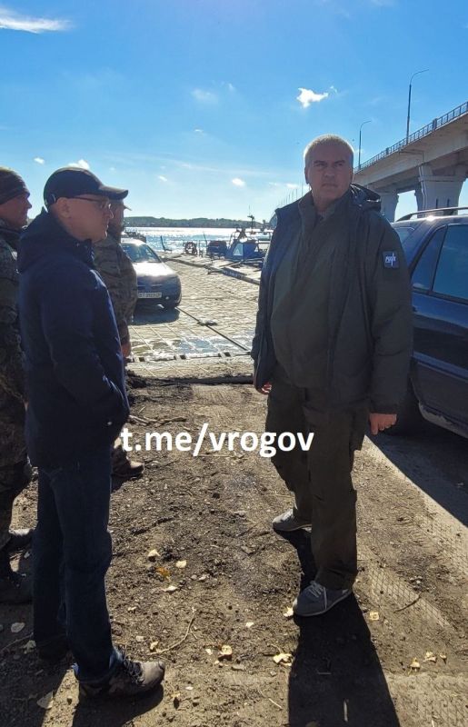 Владимир Рогов: Первый заместитель руководителя администрации Президента России Сергей Кириенко, глава Крыма Сергей Аксёнов, и и.о. губернатора Херсонской области Владимир Сальдо побывали сегодня у Антоновского моста в Херсоне