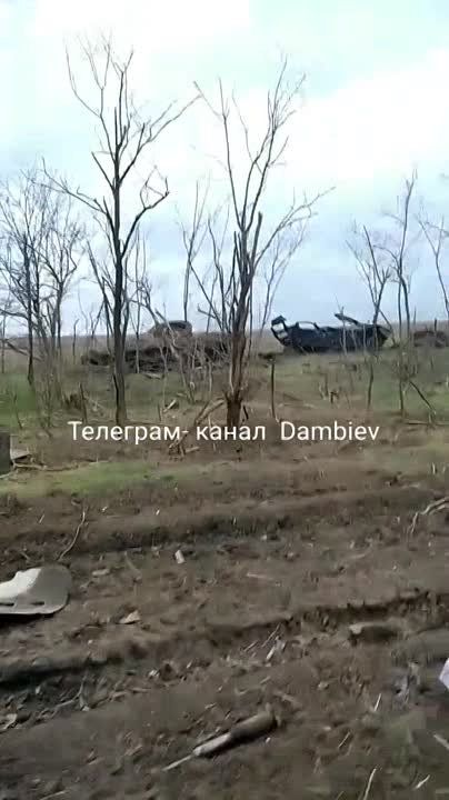 Большая разгромленная колонна бронетехники ВСУ на Херсонском направлении