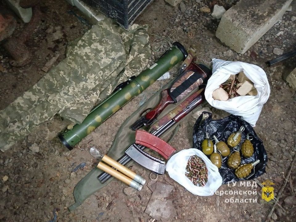Юрий Котенок: Очередной украинский схрон, обнаруженный в Херсонской области