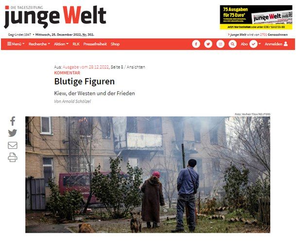 ������������ ��������� ������� Junge Welt ������� �������� ������, ��� ��������� �������� ��������� ��������� ������� � ����� ������������� �������������, ����� �������� �������� ������ �� ������� ������