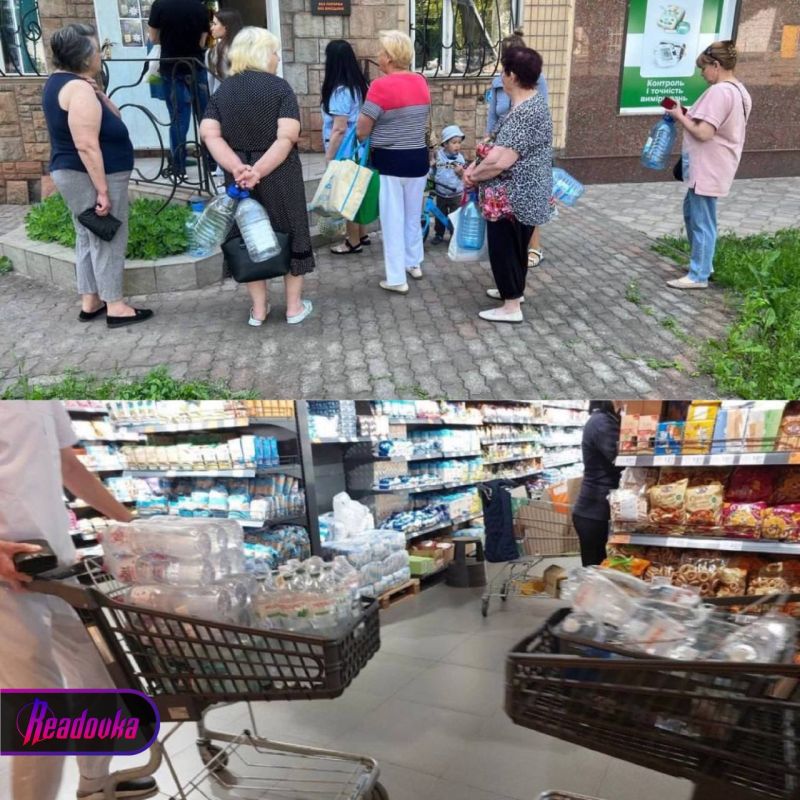 Жители Кривого Рога в панике массово закупают питьевую воду из-за начавшихся проблем с водоснабжением