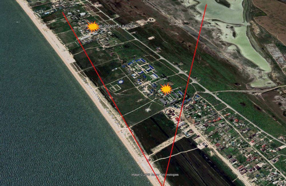 OSINT-��������� Benjamin Pittet ����������, ��� ���������� ������, ����� � ����� � ������������ 46.019844N 34.846380E, �������� ���� ���������� ����������� ����������� ������ �� ���������� �������