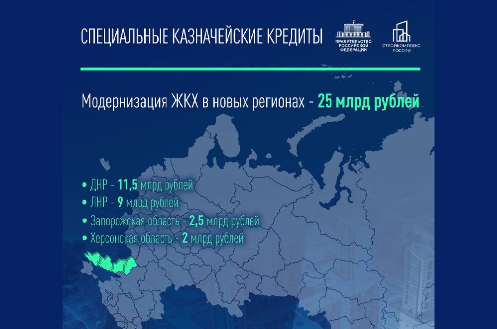 Утверждена Программа комплексного развития и модернизации жилищно-коммунального хозяйства ДНР, ЛНР, Запорожской и Херсонской областей