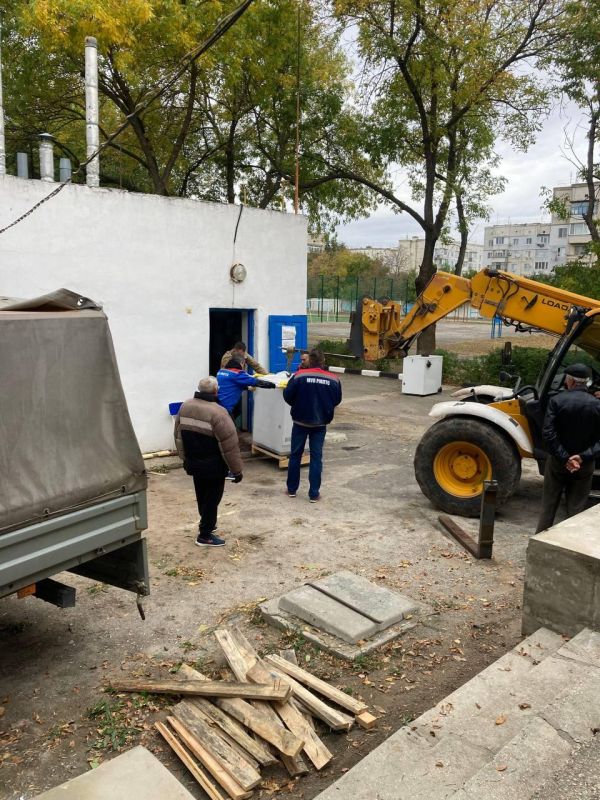 Рязанские специалисты проводят работы в Чаплинской школе №1