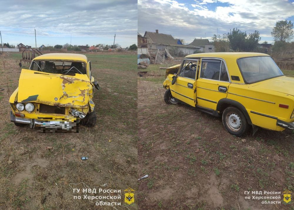 В Лазурном произошло ДТП — двое пострадавших доставлены в районную больницу