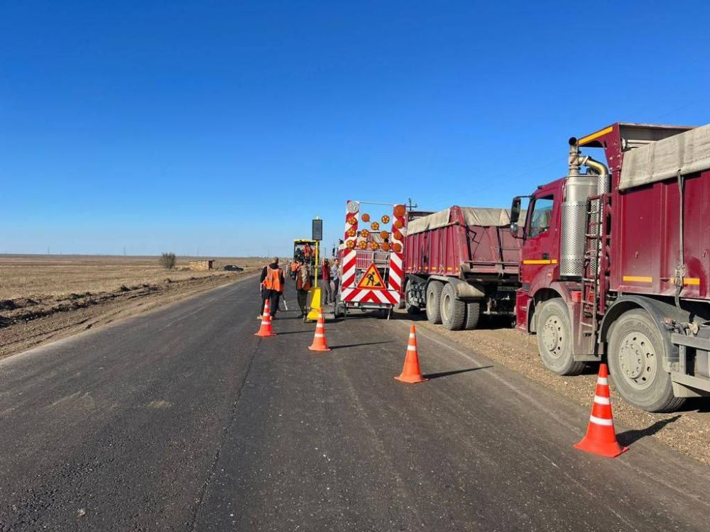 Ремонт 18 км автодороги от Перекопа до Чаплынки в Херсонской области начали досрочно
