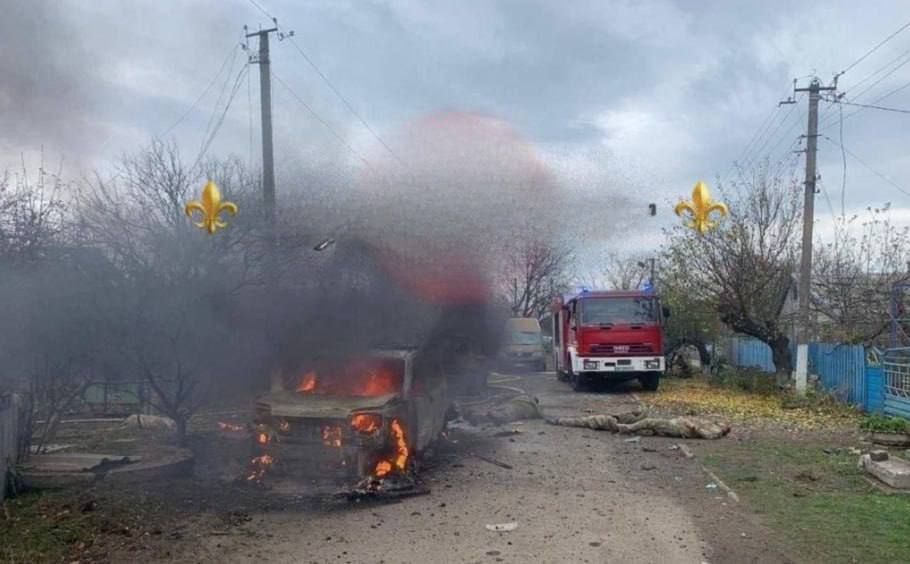 Прилет по 128-бригаде всу во время публичного награждения