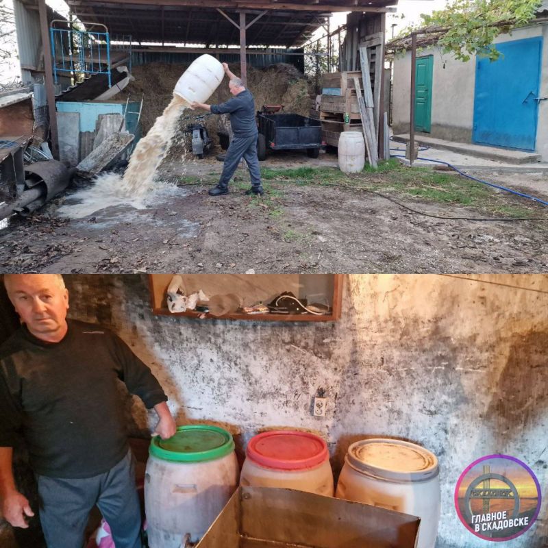 В Лазурном пресечены две попытки реализации подпольного алкоголя — в общей сложности утилизировано порядка тонны браги