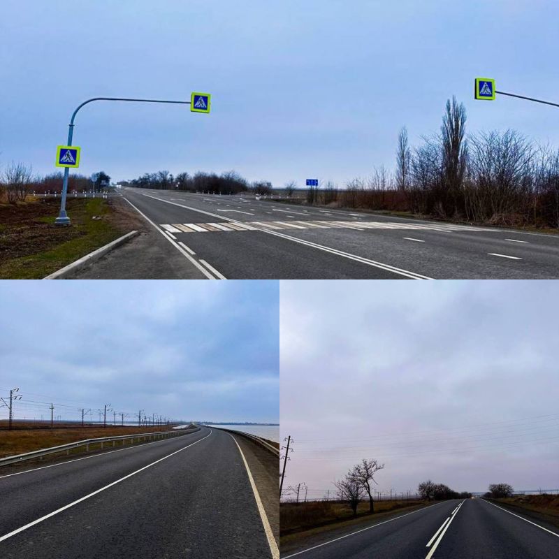 Ремонт сухопутного маршрута в Крым по территории новых регионов вдоль Азовского побережья завершен — Хуснуллин