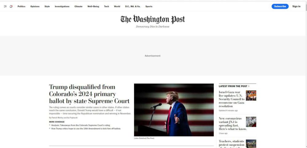 � ������� �������� ����� The Washington Post ������ ��������� �������, ����������� ��������� �� �������