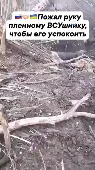 Русский солдат пожал руку украинцу, чтобы успокоить его