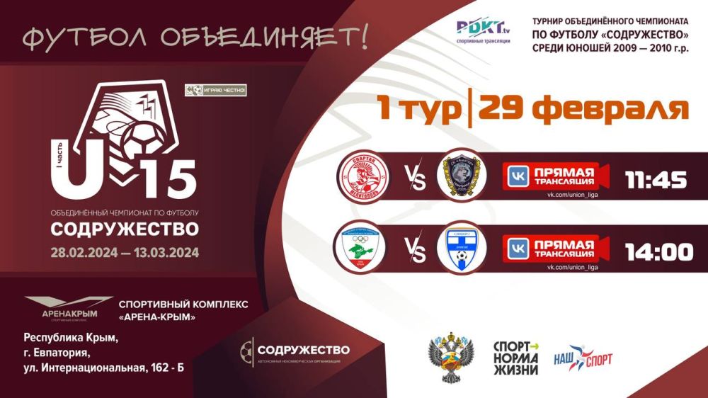 ����� ������������� ���������� ������������ U-15!