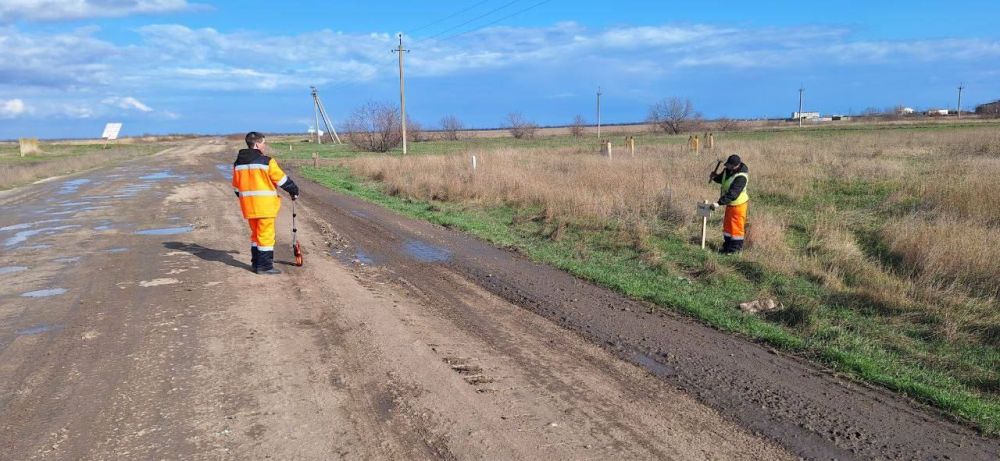 Начат ремонт автомобильной дороги Железный порт – Большевик – Лазурное – Скадовск