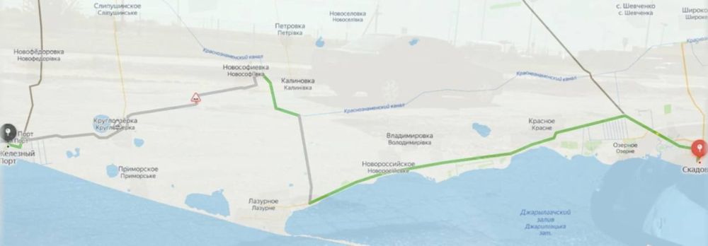 Игорь Кастюкевич: В Херсонской области приступили к ремонту важнейшей трассы вдоль Черного моря: Железный Порт - Лазурное - Скадовск