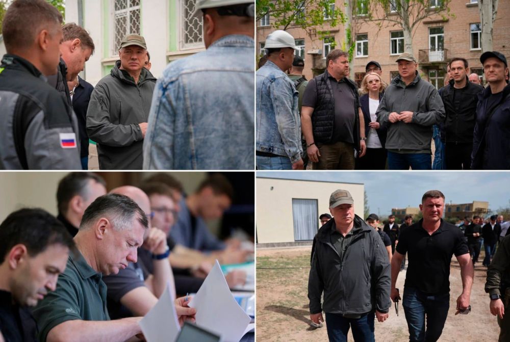 Марат Хуснуллин посетил Запорожскую и Херсонскую области и обсудил с местными властями программы социально-экономического развития регионов