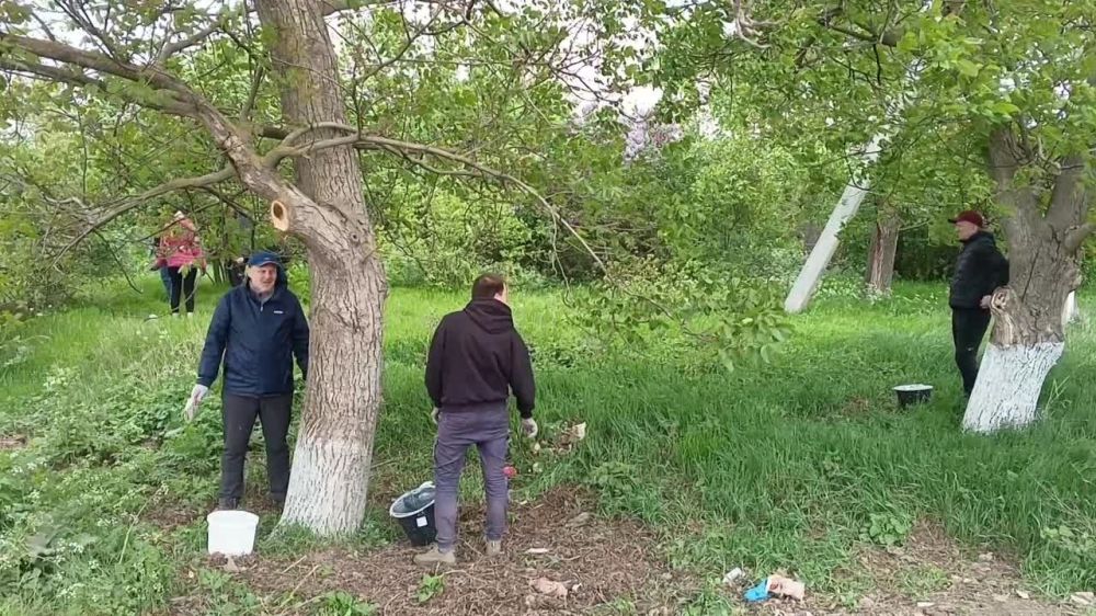 Владимир Сальдо: В рамках двухмесячника по санитарной очистке и благоустройству в Алешкинском округе прошел большой субботник "Экологическая весна 2024"