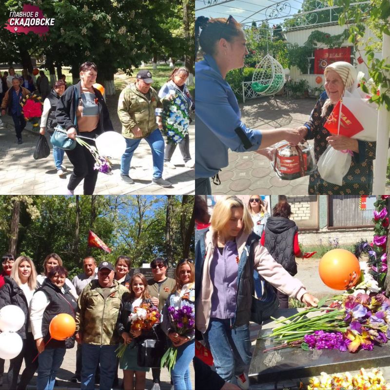 Ветеранам в селе Великие Копани вручили сладкие подарки и цветы