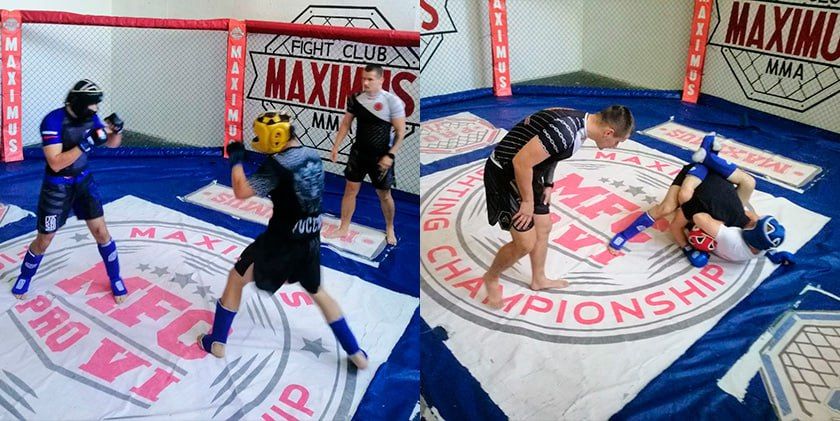 Турнир по смешанным боевым единоборствам ММА в Лазурном посвятили Дню России