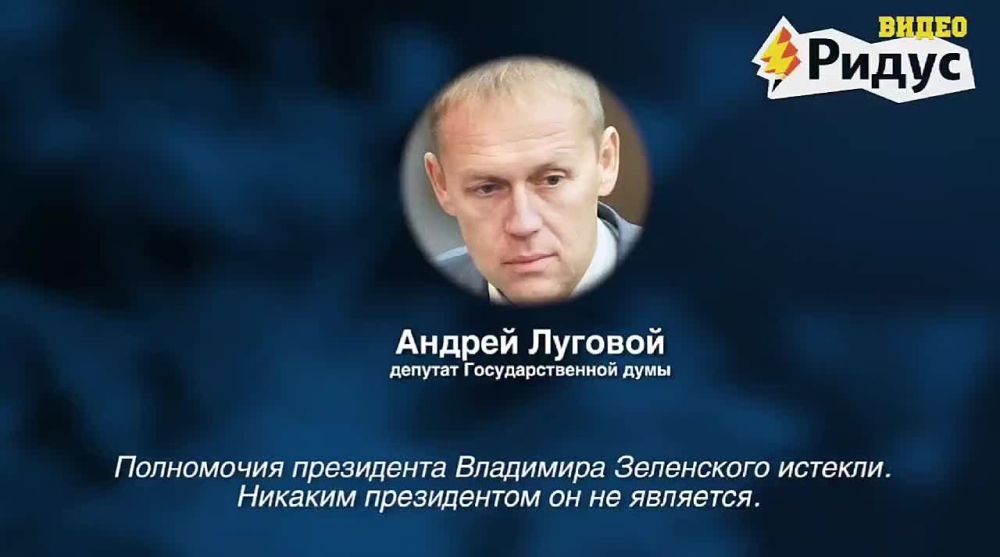 Президент Украины Владимир Зеленский представляет угрозу миру в Европе, поэтому его нужно как можно быстрее убрать