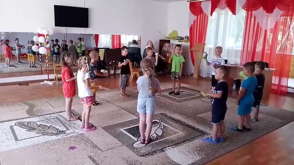 В детском саду «Солнышко» прошло музыкальное занятие
