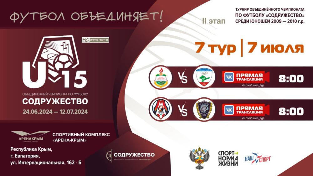 7 ��� ������������� ���������� ������������ U-15!