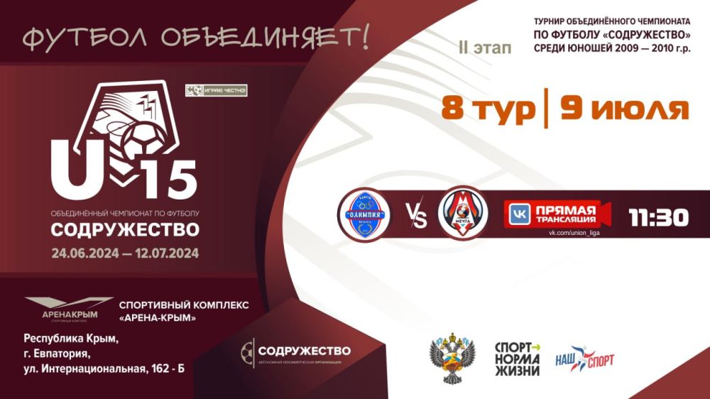 8 ��� ������������� ���������� ������������ U-15!