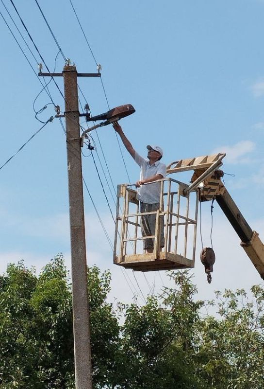 В ТУ Лазурное модернизировали систему уличного освещения