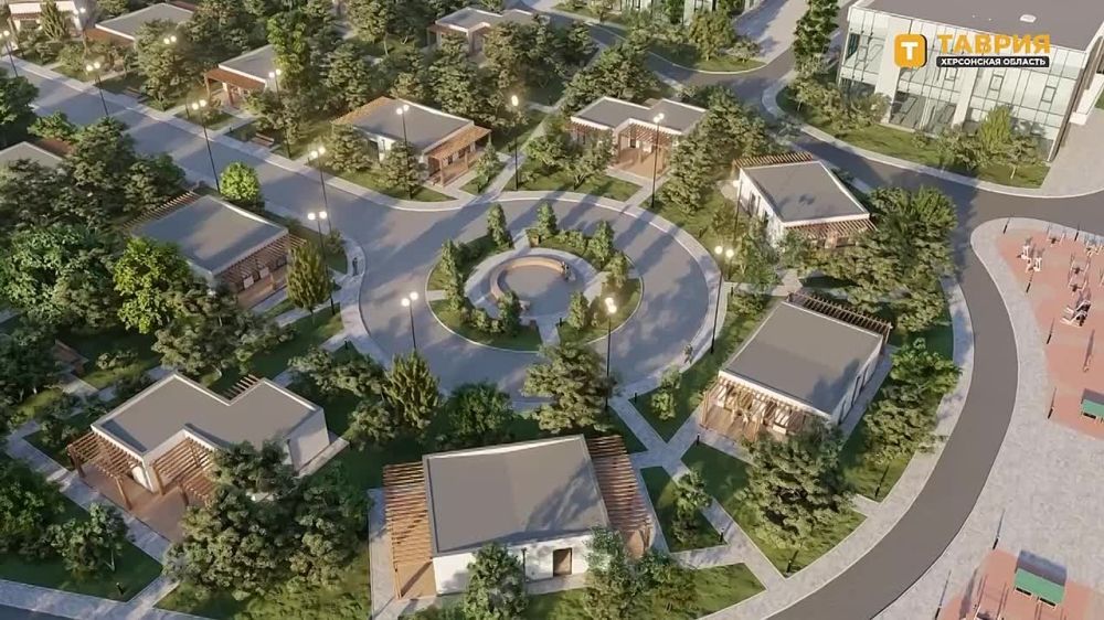 В нашем распоряжении оказались эксклюзивные кадры визуализации проекта арт-кластера "Таврида" в Херсонской области