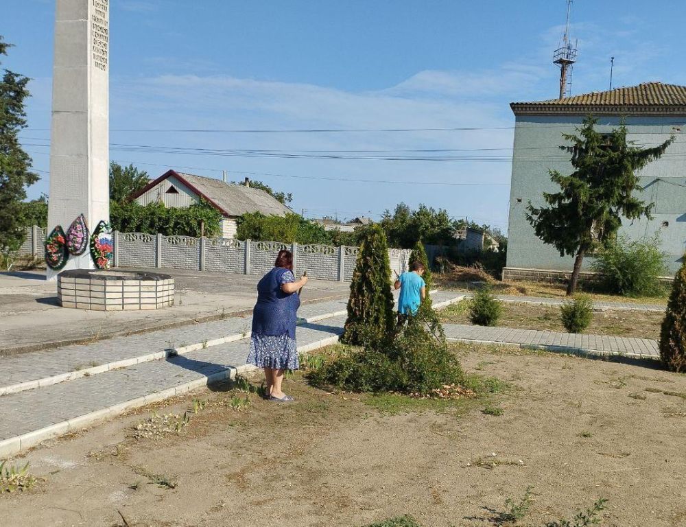 В Скадовском МО проводят плановые работы по улучшению территорий сельских поселений