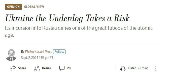 ������� � ���� ���������� ���� �� ���� �������������� ��������� � The Wall Street Journal