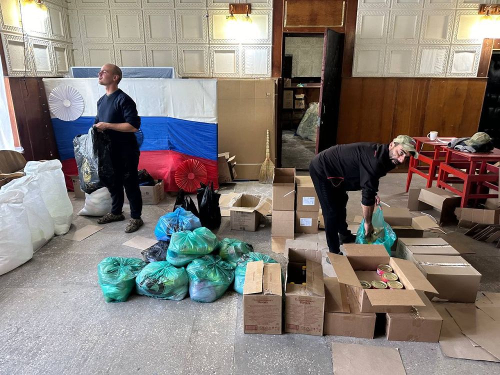 В территориальном управлении Шевченко состоялось выдача гуманитарной помощи