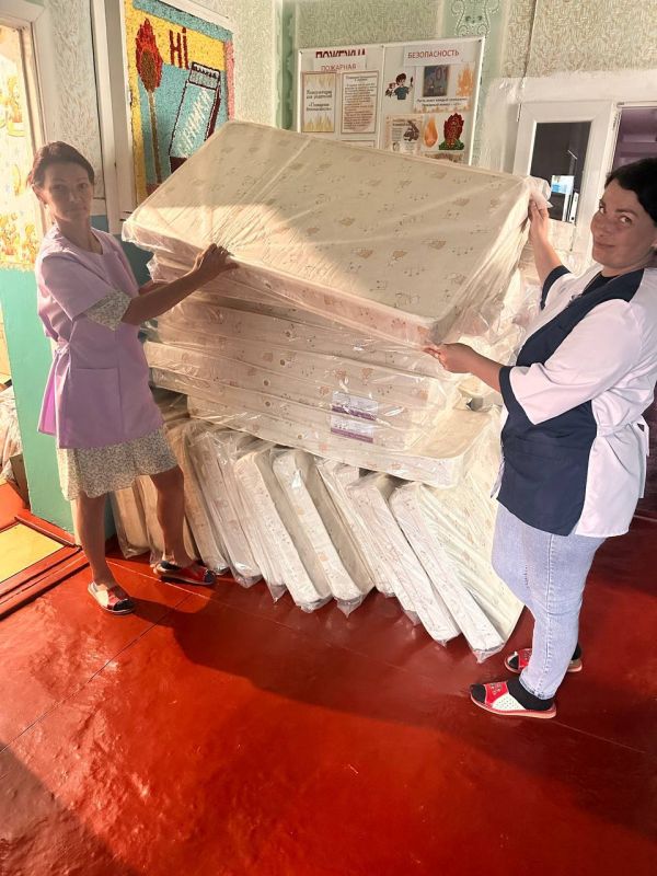 Александр Дудка: Детский сад «Таврия» начал разбирать доставленную гуманитарную помощь