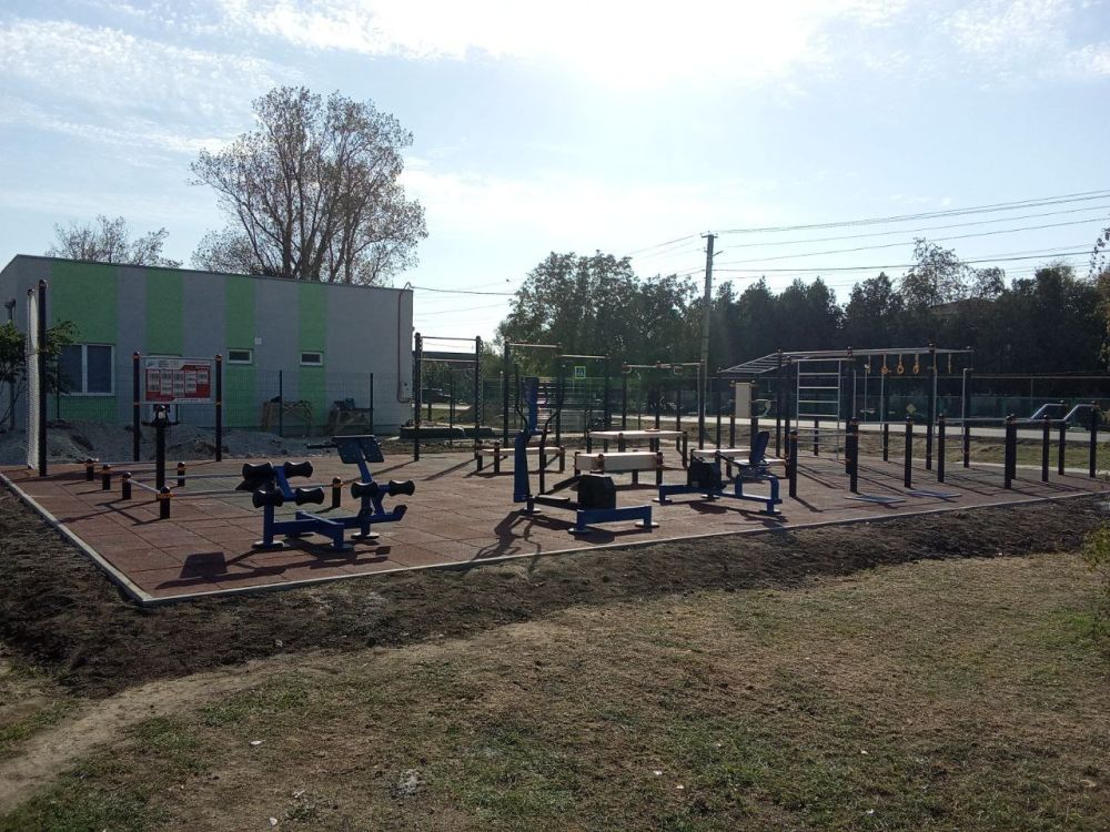 Александр Дудка: В территориальном управлении Шевченко завершилось строительство спортивной площадки ГТО