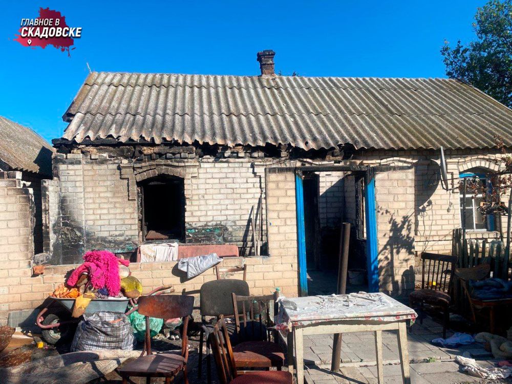 Жительнице Херсонской области доставили гуманитарную помощь — ранее ее семья осталась без дома из-за пожара