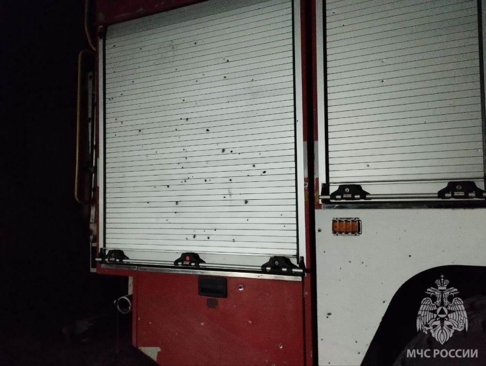 Спецавтомобиль МЧС был атакован БПЛА ВСУ в Херсонской области