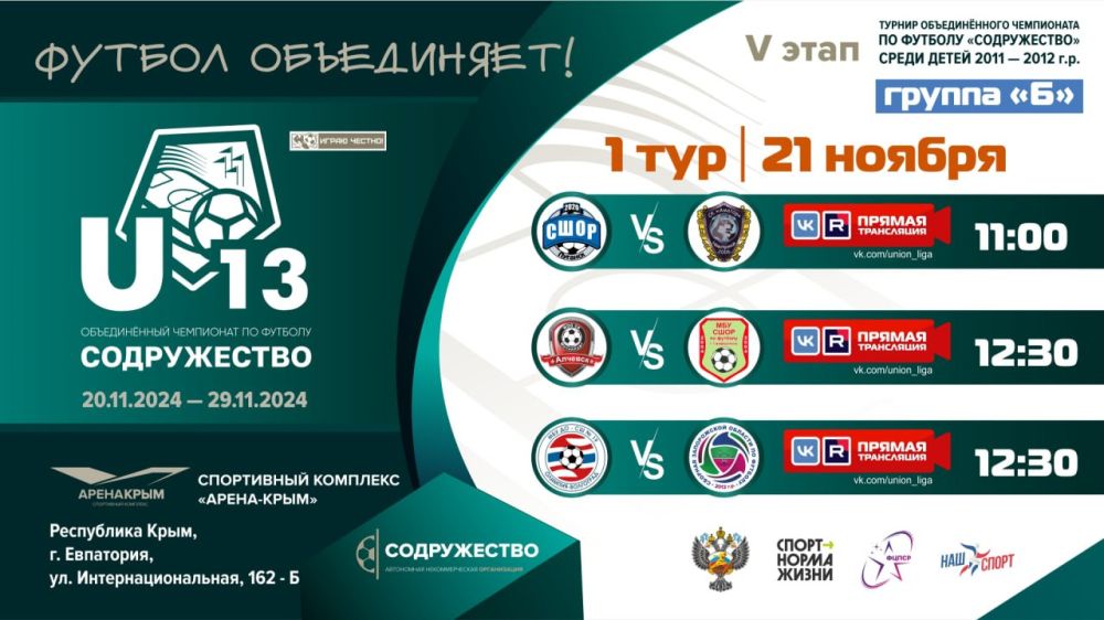 1 ��� ������� ������������� ���������� ������������ U13!