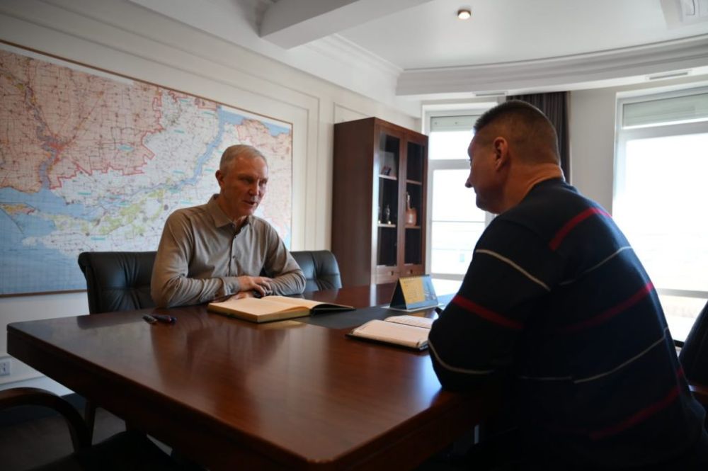 Владимир Сальдо встретился с главой Скадовского округа Александром Дудкой