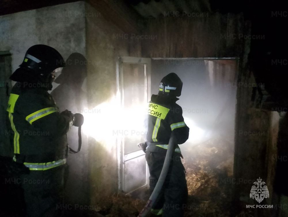 Спасатели МЧС России продолжают ликвидировать пожары в Херсонской области