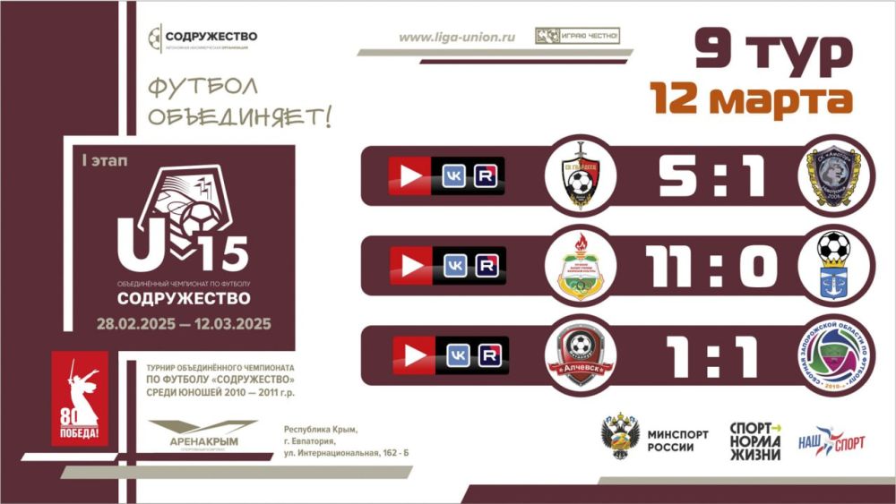 #����������U15 9 ���� ���� ������������ (U-15)!