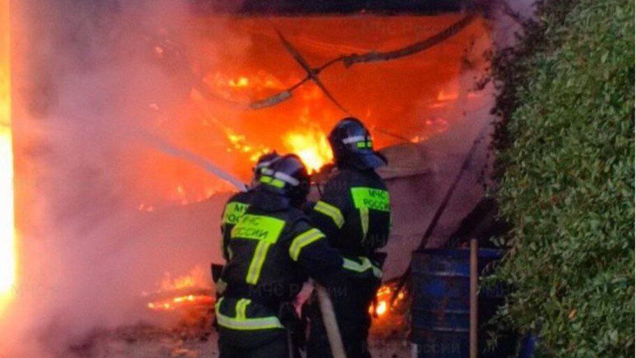 При пожаре в Таврийске погиб человек