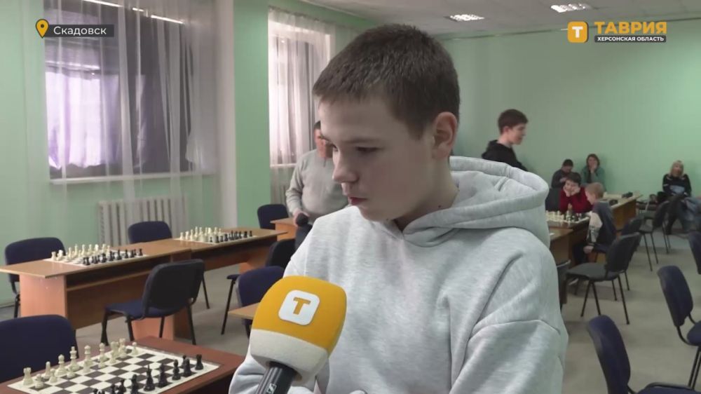 В Скадовском центре культуры и досуга состоялся чемпионат Херсонской области по шахматам среди школьников