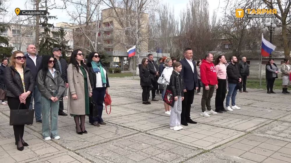 В Скадовске открылся мурал, посвященный программе "Герои Херсонщины"