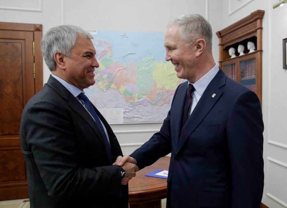 Владимир Сальдо провел рабочую встречу с председателем Государственной Думы Вячеславом Володиным