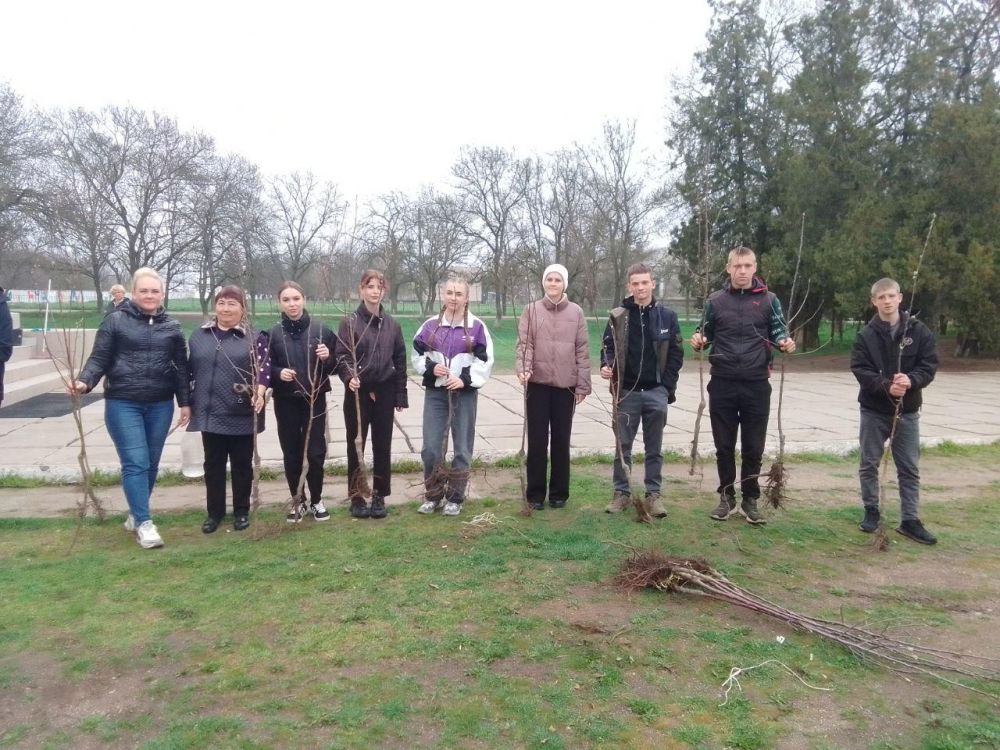 Акция "Сад памяти" в селе Громовка
