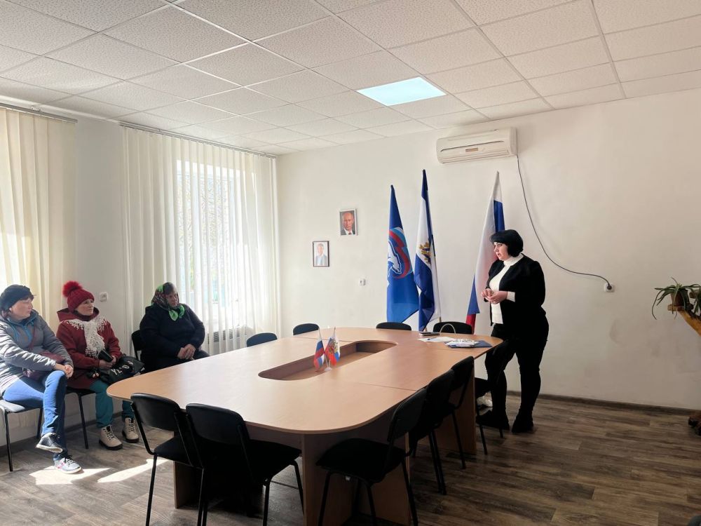 Сегодня в территориальном отделе села Рубановка, администрации Великолепетийского муниципального округа прошла встреча с представителем службы Социального фонда, Саламатиной Ольгой Николаевной, руководителем клиентской...