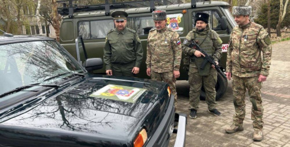Очередная партия гуманитарки доставлена казаками добровольцам разведывательно-штурмовой бригады «Дон»