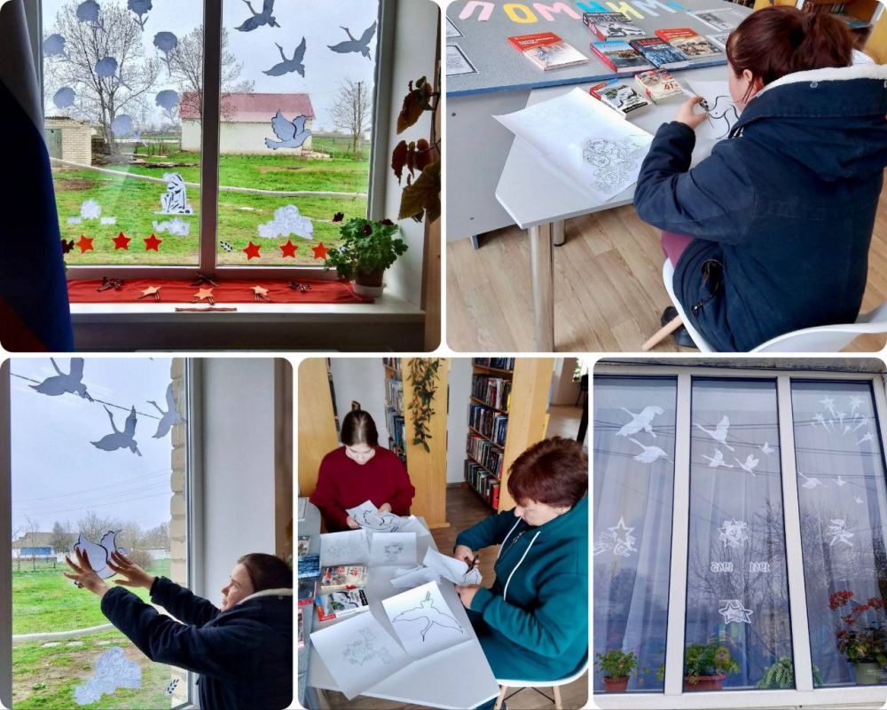 Библиотеки Каланчакской ЦБС участвуют в акции «Окна Победы» к 80-летию Победы в Великой Отечественной войне