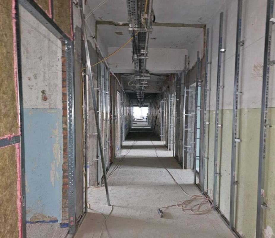 В Верхнерогачикской ЦРБ проводится второй этап капитального ремонта