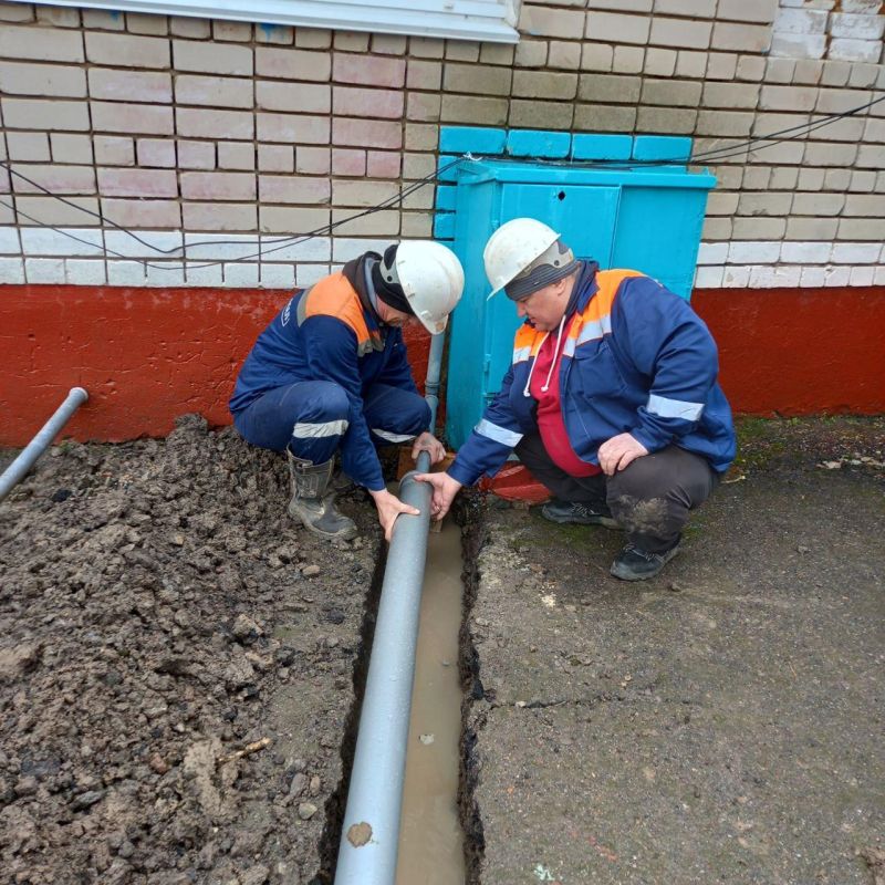 Рязанцы восстановили систему водоотведения в детском саду села Павловка