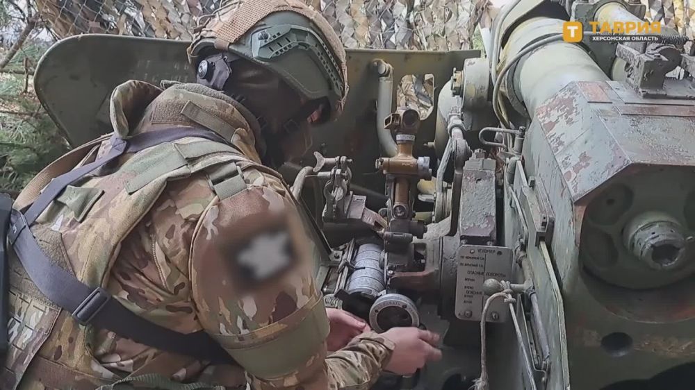 Расчет 152-мм орудия "Гиацинт-Б" уничтожил пункт дислокации расчетов БПЛА ВСУ на правом берегу Днепра